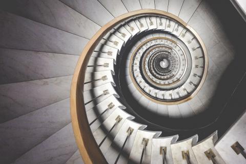 Spiral staircase. The Dutch for "spiral staircase" is "wenteltrap". Spiral staircase. The Dutch for "spiral staircase" is "wenteltrap".