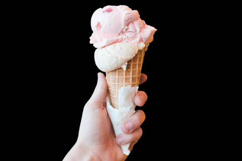 Ice cream. The Dutch for "ice cream" is "ijs". Ice cream. The Dutch for "ice cream" is "ijs".