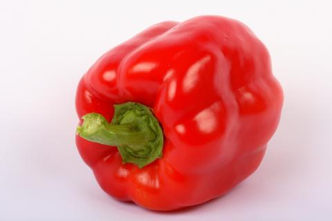 A red pepper. The French for "a red pepper" is "un poivron rouge". A red pepper. The French for "a red pepper" is "un poivron rouge".