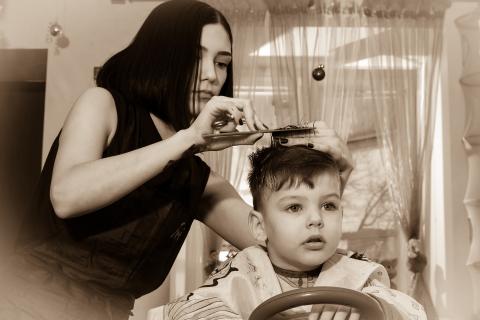 A hairdresser. The French for "a hairdresser" is "une coiffeuse". A hairdresser. The French for "a hairdresser" is "une coiffeuse".
