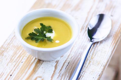 Leek soup. The French for "leek soup" is "soupe aux poireaux". Leek soup. The French for "leek soup" is "soupe aux poireaux".