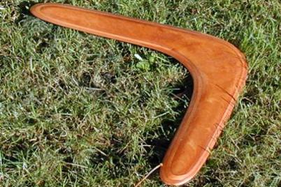 A boomerang. The French for "a boomerang" is "un boomerang". A boomerang. The French for "a boomerang" is "un boomerang".