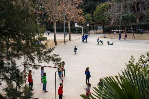 The schoolyard. The French for "the schoolyard" is "la cour d’école". The schoolyard. The French for "the schoolyard" is "la cour d’école".
