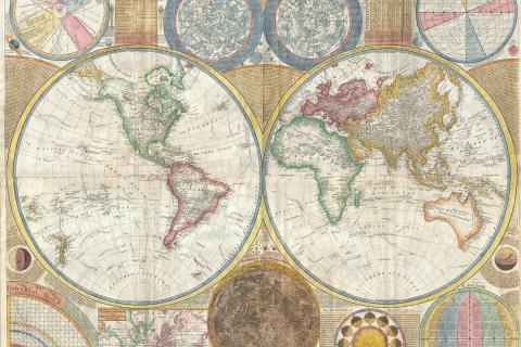 A map of the world. The French for "a map of the world" is "une carte du monde". A map of the world. The French for "a map of the world" is "une carte du monde".