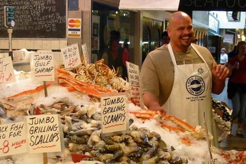 Fishmonger. The French for "fishmonger" is "poissonnier". Fishmonger. The French for "fishmonger" is "poissonnier".