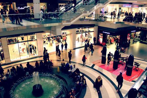 The shopping centre. The French for "the shopping centre" is "le centre commercial".