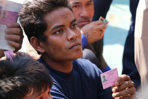 Identity card. The Thai for "identity card" is "บัตรประจำตัว". Identity card. The Thai for "identity card" is "บัตรประจำตัว".