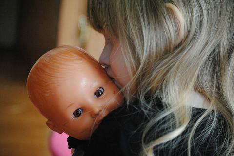 A girl and a doll. The Thai for "a girl and a doll" is "เด็กผู้หญิงและตุ๊กตา". A girl and a doll. The Thai for "a girl and a doll" is "เด็กผู้หญิงและตุ๊กตา".