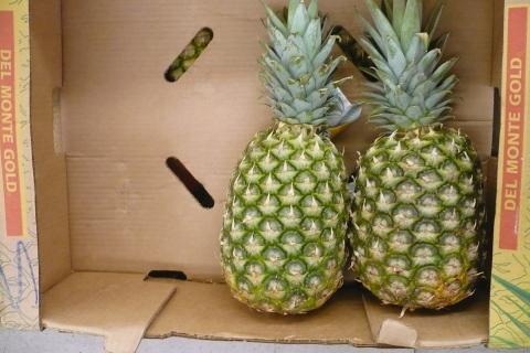Two pineapples in a box. The Thai for "two pineapples in a box" is "สับปะรดสองลูกในกล่อง". Two pineapples in a box. The Thai for "two pineapples in a box" is "สับปะรดสองลูกในกล่อง".